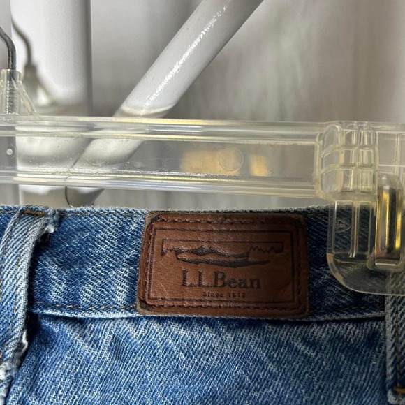 LL Bean Double L Flannel Lined Jeans Men's 37X29 Blue Denim Comfort Waist 212508 - Picture 4 of 5